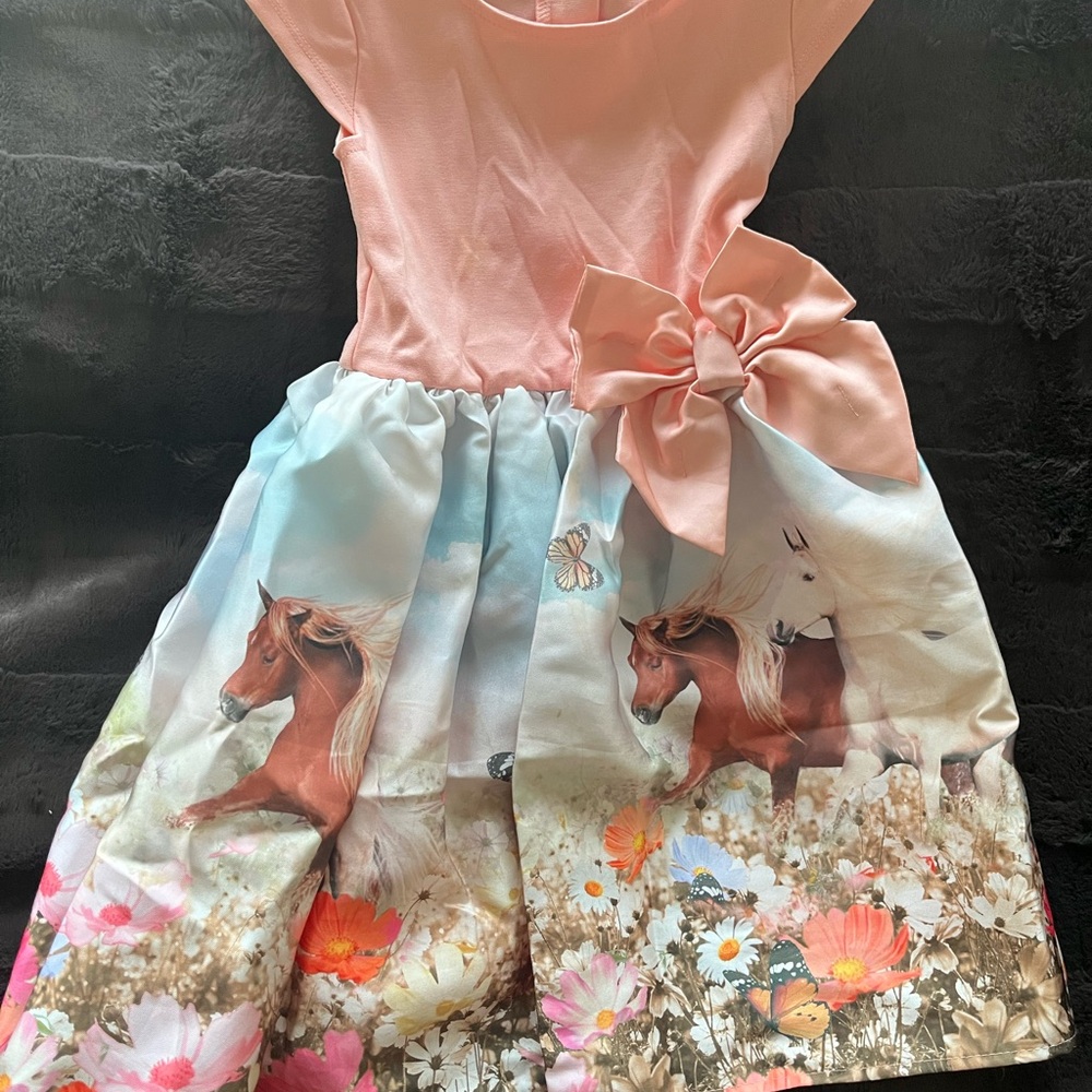 H&M Pink and Multicolor Kids Formal Dress